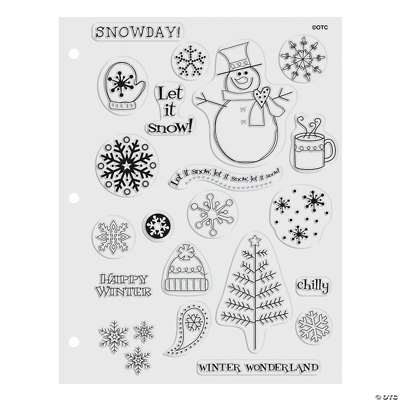 21 Winter Clear Stamps - Discontinued