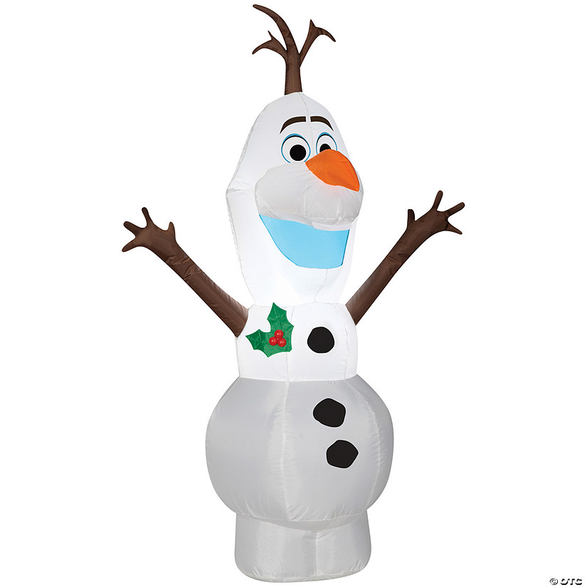 21" x 4 Ft. Airblown&#174; Disney's Frozen Olaf Inflatable Outdoor Yard Decoration Image