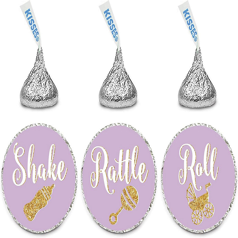 216 Chocolate Drop Labels Lavender Shake Image