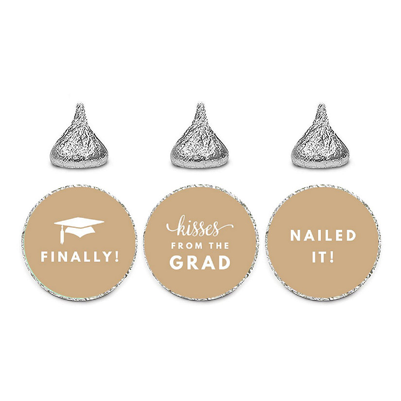 216 Graduation K. Brown Chocolate Labels Image