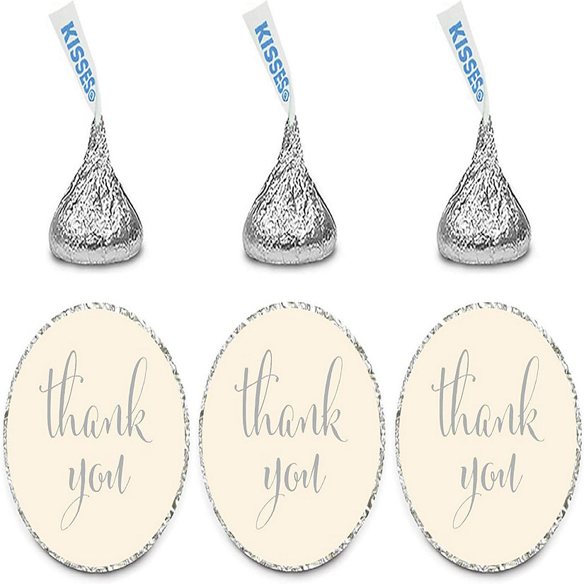 216 Ivory Thank You Chocolate Drop Label Image