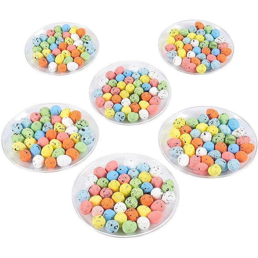 216-Pack Mini Colorful Foam Easter Eggs for DIY Crafts and Easter Decor (0.7 x 0.5 in) Image