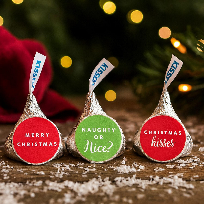 216Pcs Drop Labels Christmas Classic Image