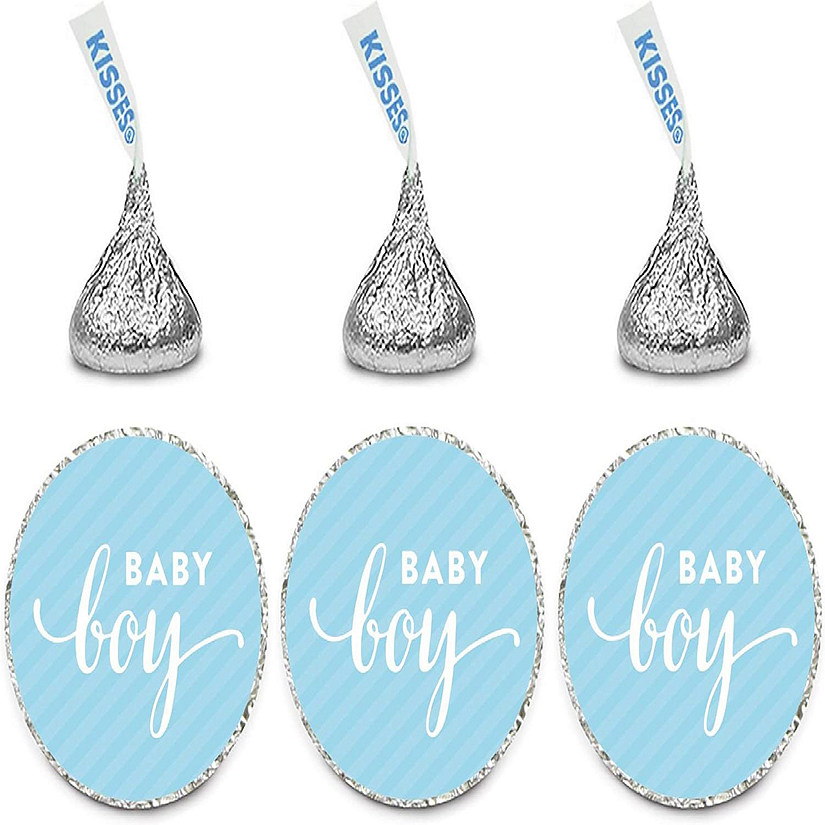 216PK Baby Boy Chocolate Drop Labels Image