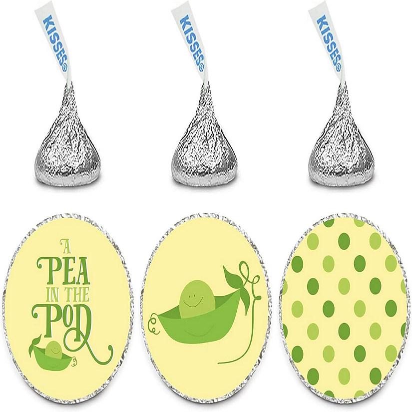 216PK Chocolate Drop Labels Pea in Pod Image