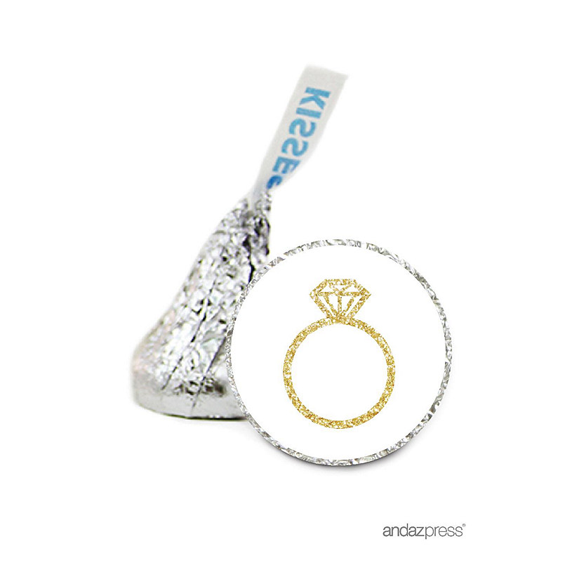 216PK Diamond Ring Gold Chocolate Labels Image