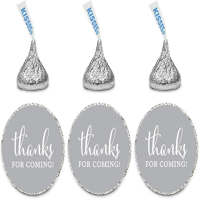 216PK Gray Thanks for Coming Labels Image