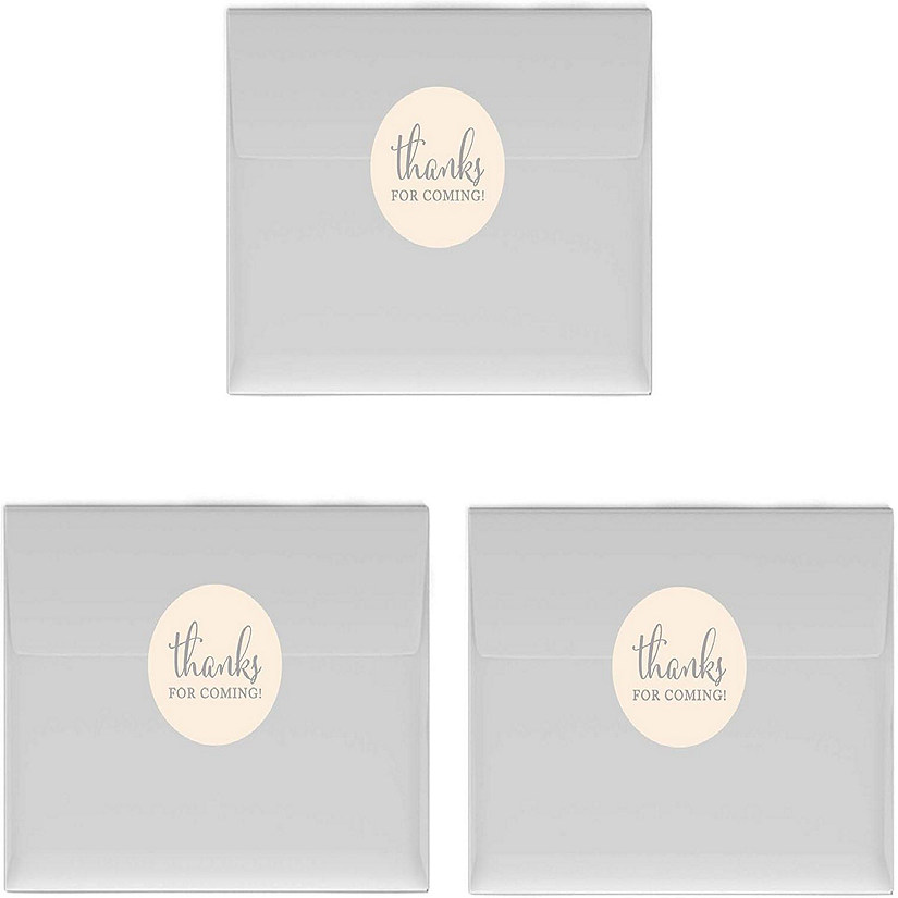 216PK Ivory Thanks Chocolate Drop Labels Image