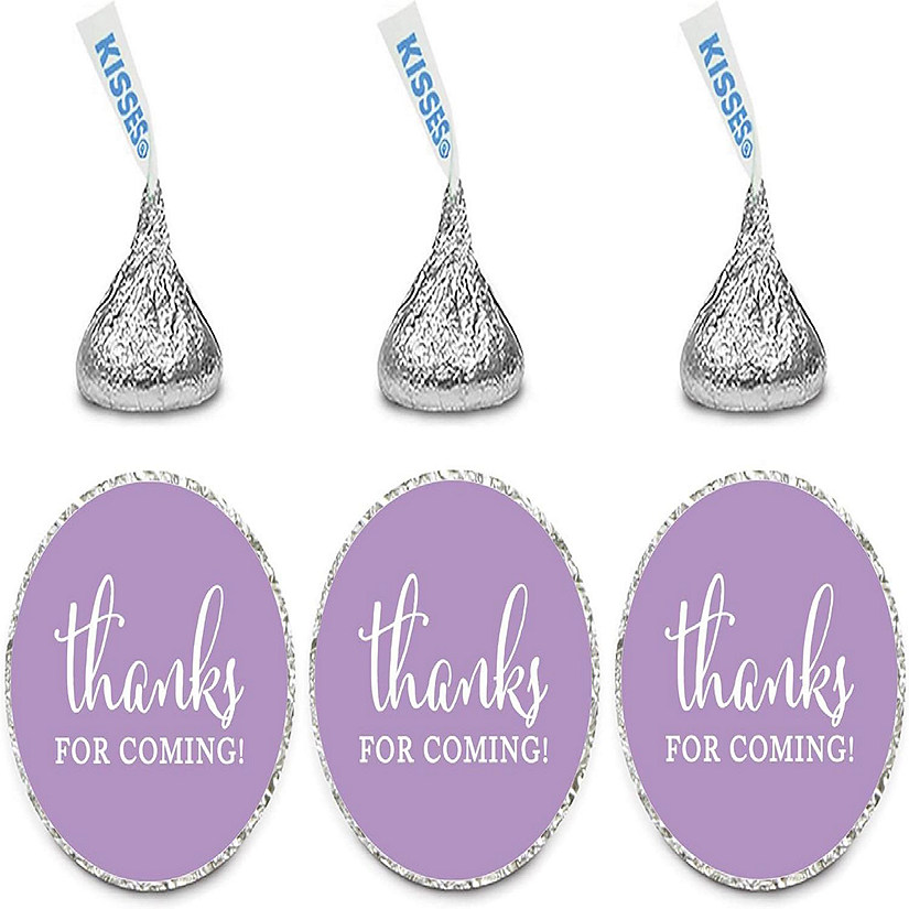 216PK Lavender Thanks for Coming Labels Image