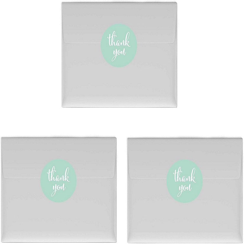 216PK Mint Thank You Chocolate Labels Image