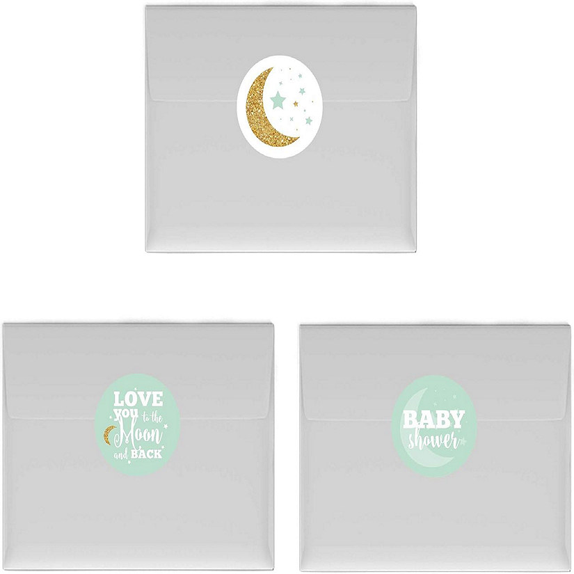 216PK Moon and Back Mint Chocolate Label Image