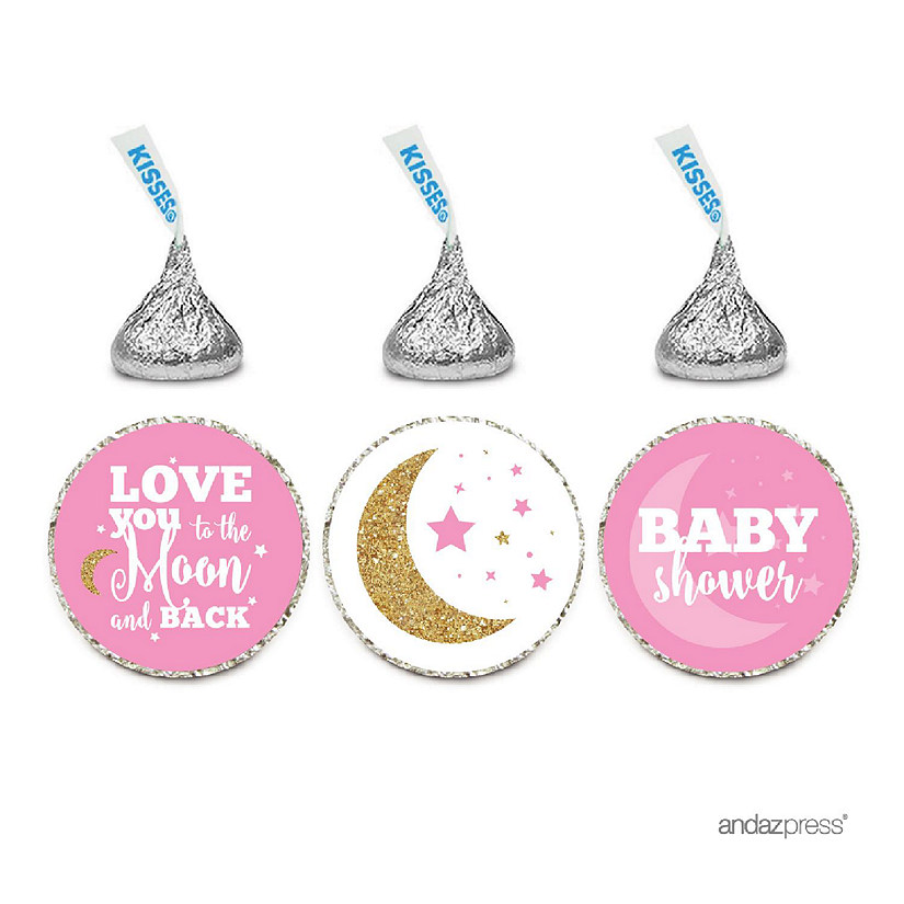 216PK Moon and Back Pink Chocolate Label Image