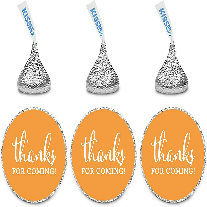 216PK Orange Thanks Chocolate Drop Label Image