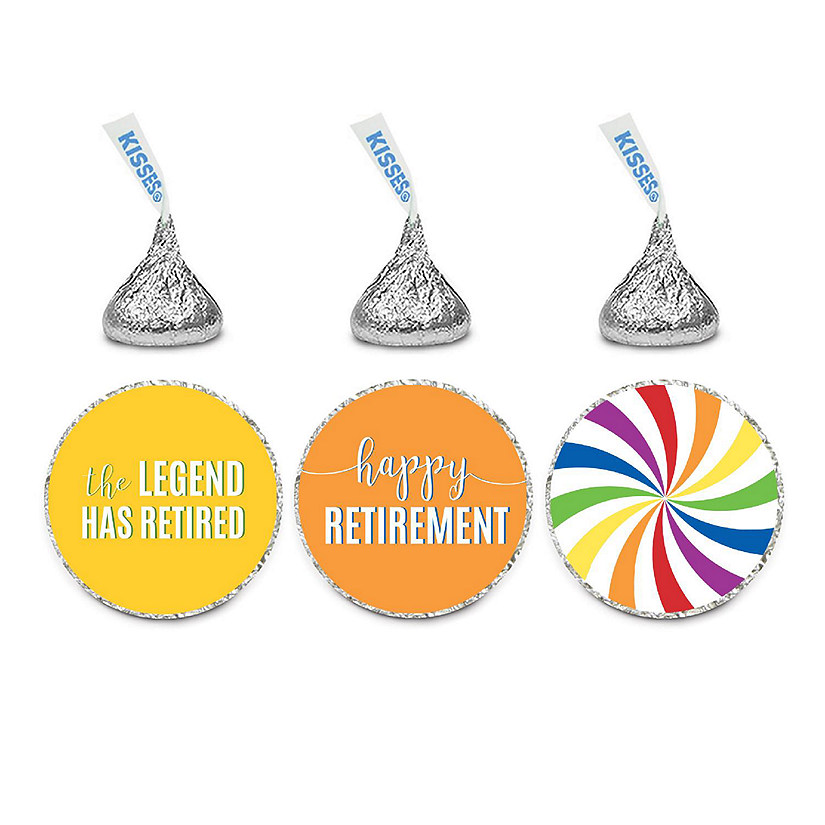216PK Retirement Rainbow Chocolate Label Image