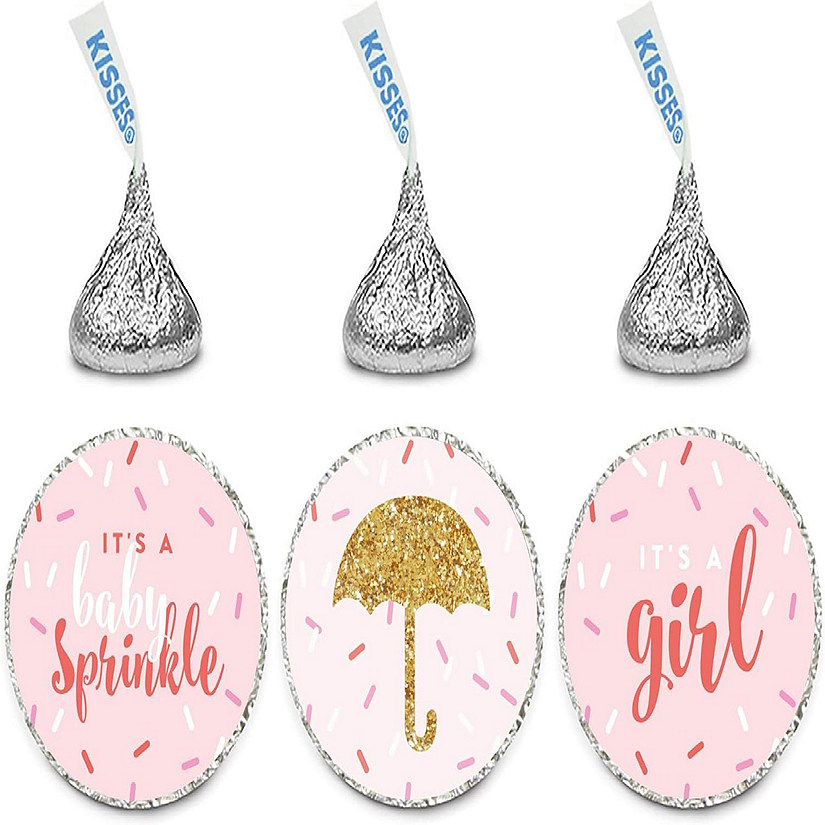 216PK Sprinkle Pink Chocolate Drop Label Image
