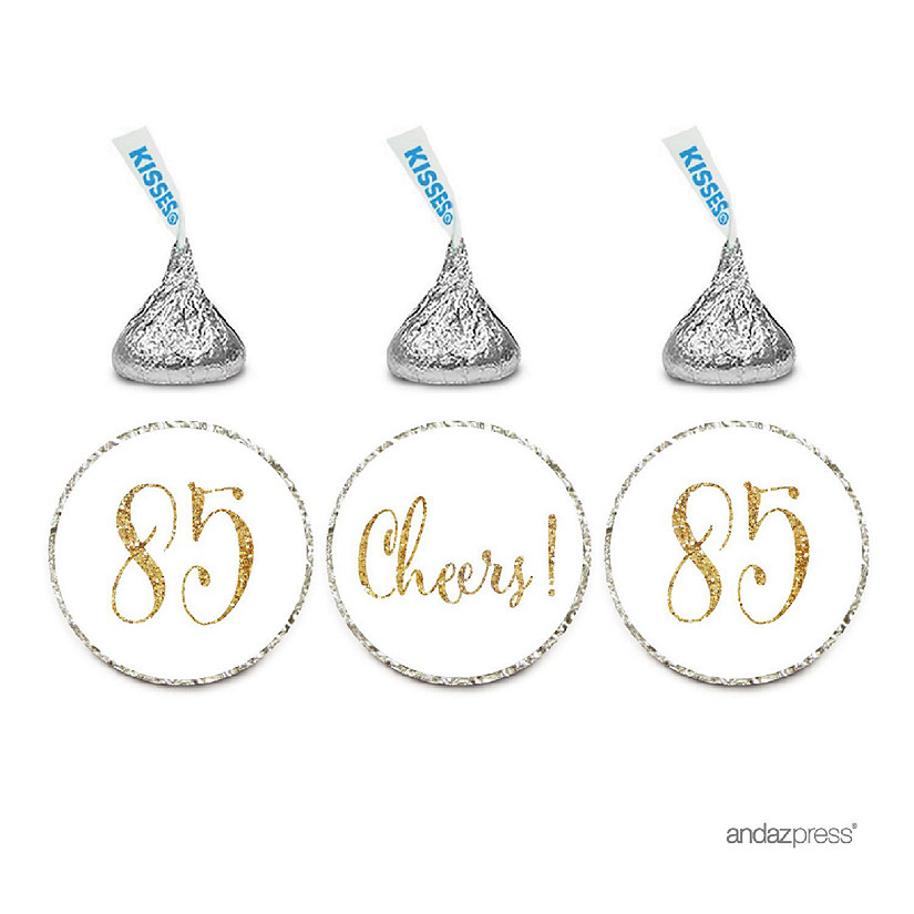 216PK White Cheers 85 Chocolate Labels Image