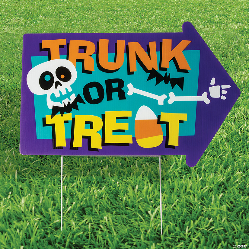 22 1/2" x 15" Trunk-Or-Treat Yard Sign Image