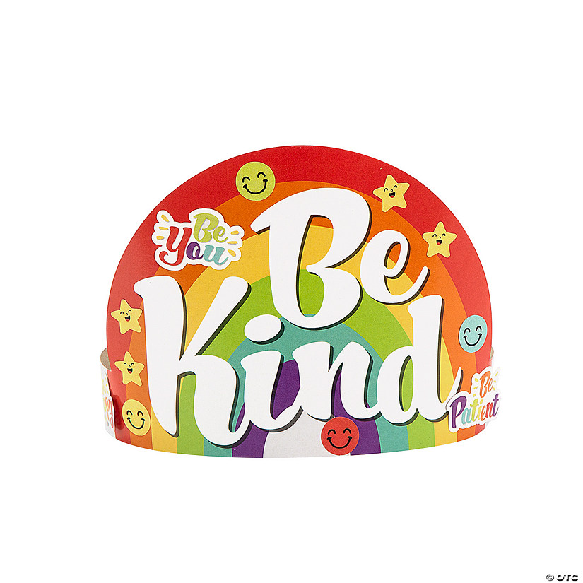 22 1/2" x 4" Kindness Rainbow Crown Cardstock Sticker Scenes - 12 Pc. Image