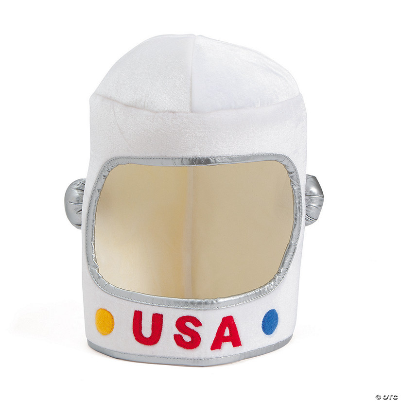 22" circ. White Astronaut USA Polyester Helmet Image