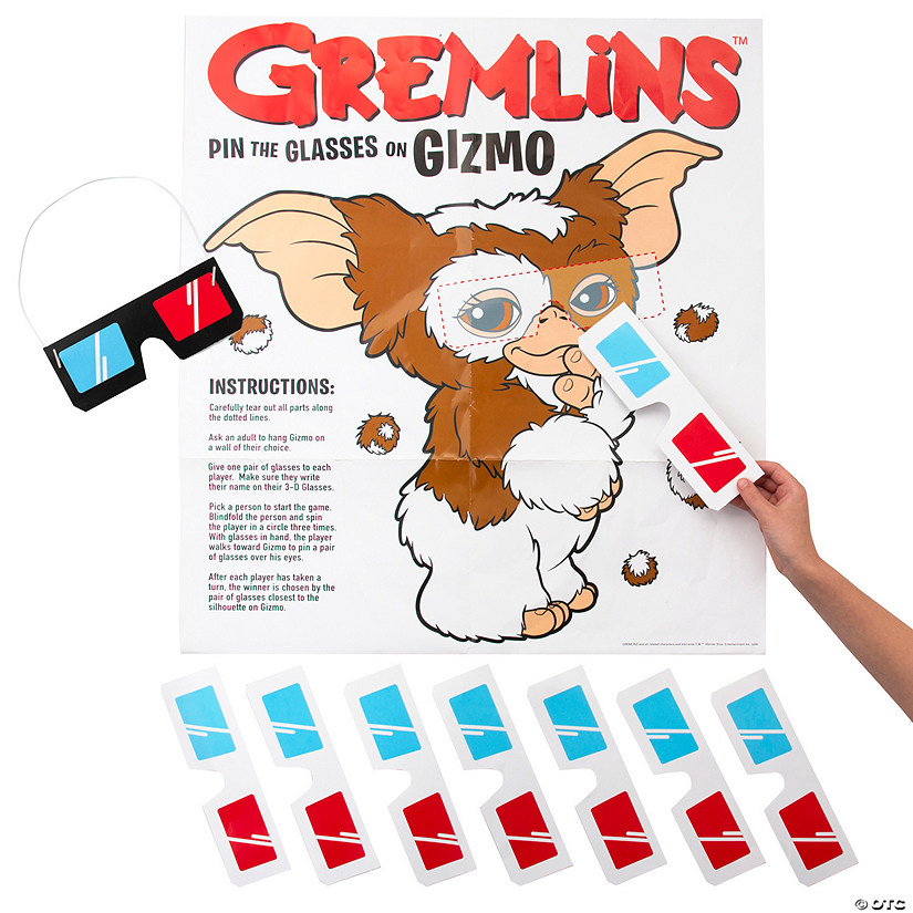 22&quot; x 33 1/2&quot; Gremlins&amp;#8482; Pin the Glasses on Gizmo Game - 2 Pc. Image