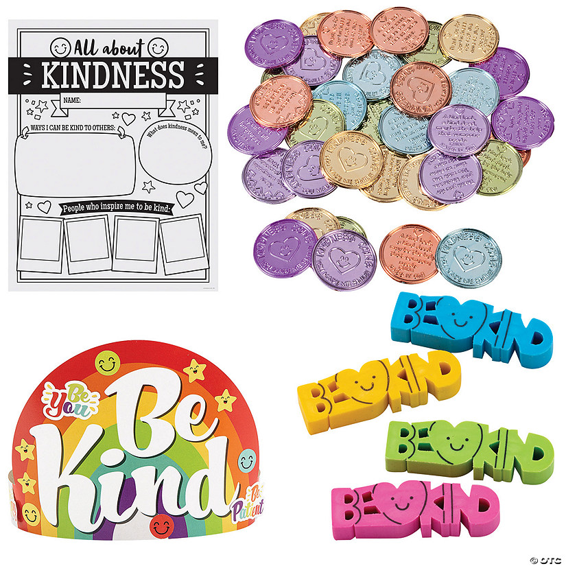 222 Pc. All About Kindness Coloring Activity & Handout Kit for 24 Image