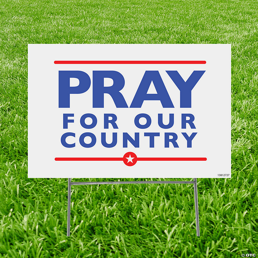 23" x 15" Pray for Our Country Yard Sign Image