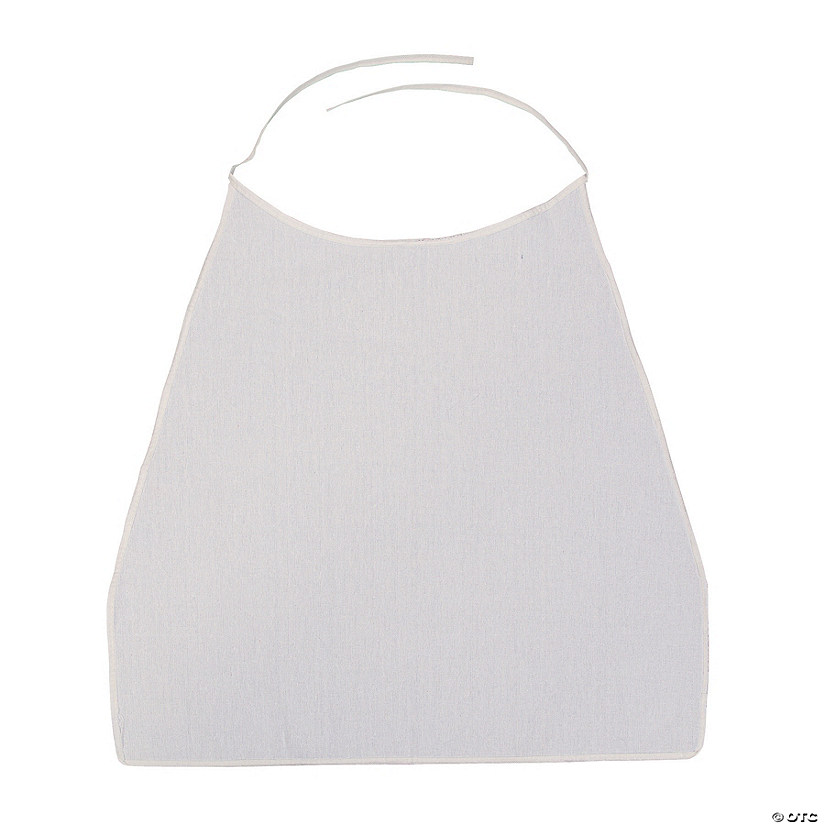 23&quot; x 23&quot; DIY Solid Color Canvas Capes with Ties - 6 Pc. Image