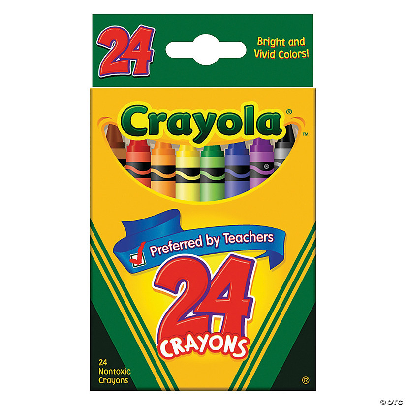 24Color Crayola® Crayons 12 Boxes Oriental Trading