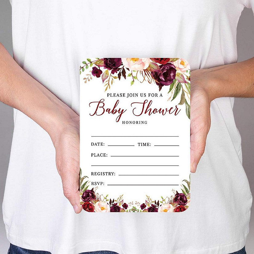 24 Fall Baby Shower Invitations Image