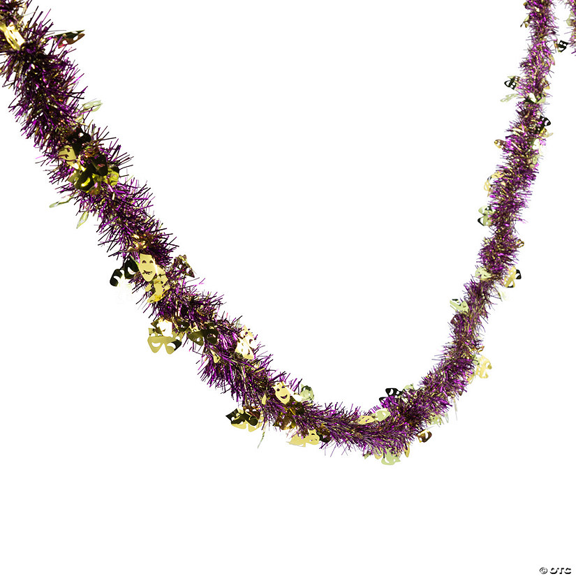 24 Ft. Mardi Gras Tinsel Garland Image