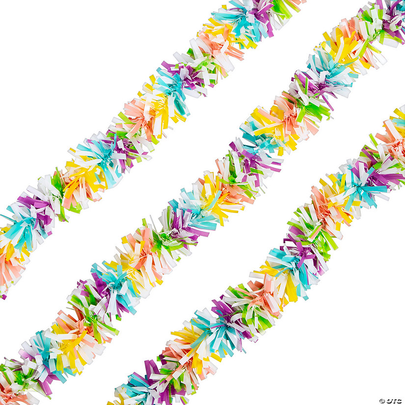 24 ft. Pastel Multicolor Vinyl Twist Float Decoration Image