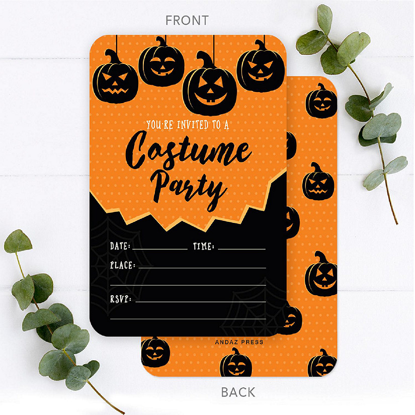 24 Halloween Invitations Costume Party Image