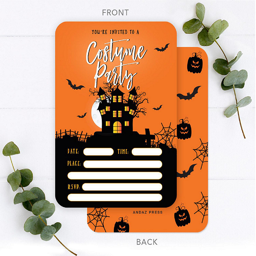 24 Halloween Invitations Costume Party Image