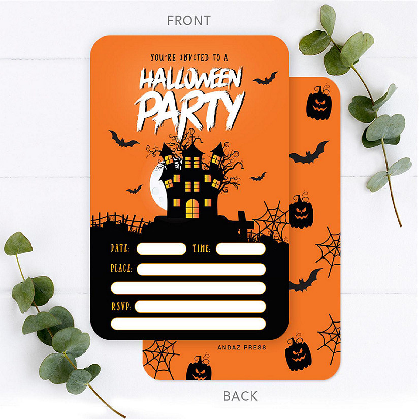 24 Halloween Invitations Party Haunted Image