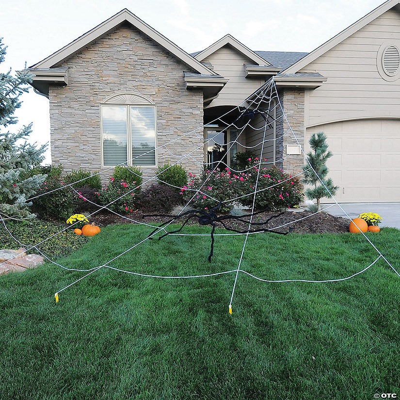 24' Light-Up Spider Web with 210 LEDS Image