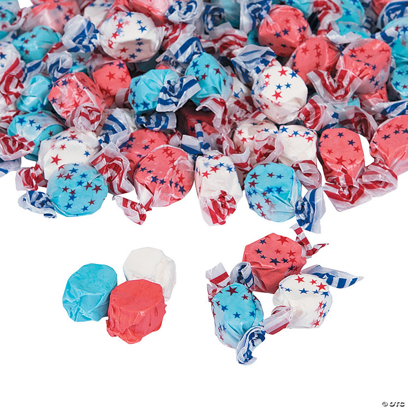 24 oz. Red, White & Blue Patriotic All-American Taffy Candy - 67 Pc. Image