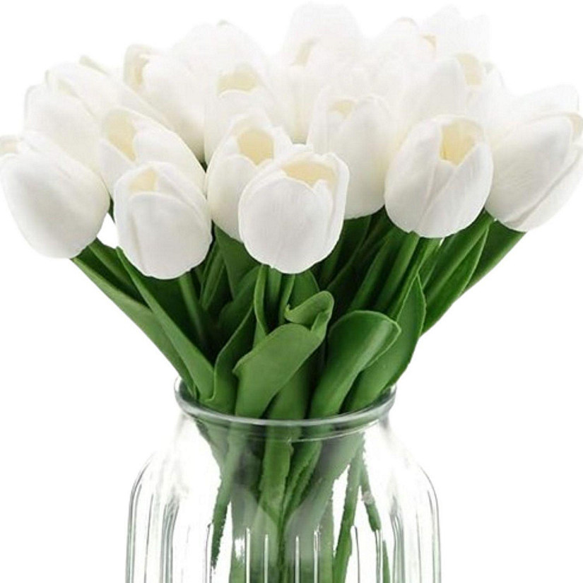 24 Pcs Real Touch Artificial Tulips Image