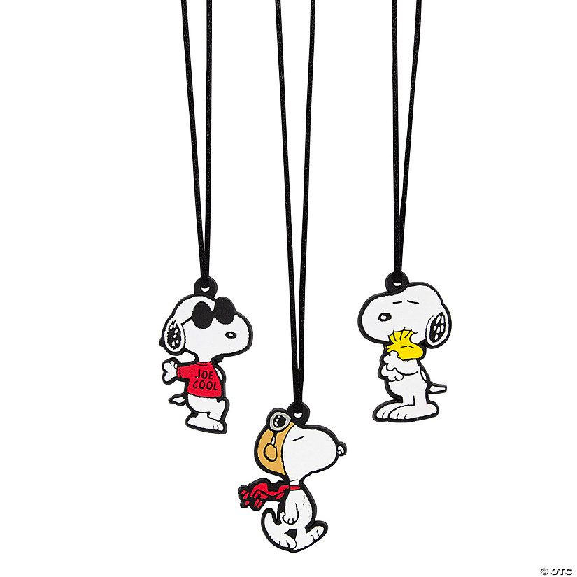 24" Peanuts<sup>&#174;</sup> Snoopy Charm Necklaces - 12 Pc. Image