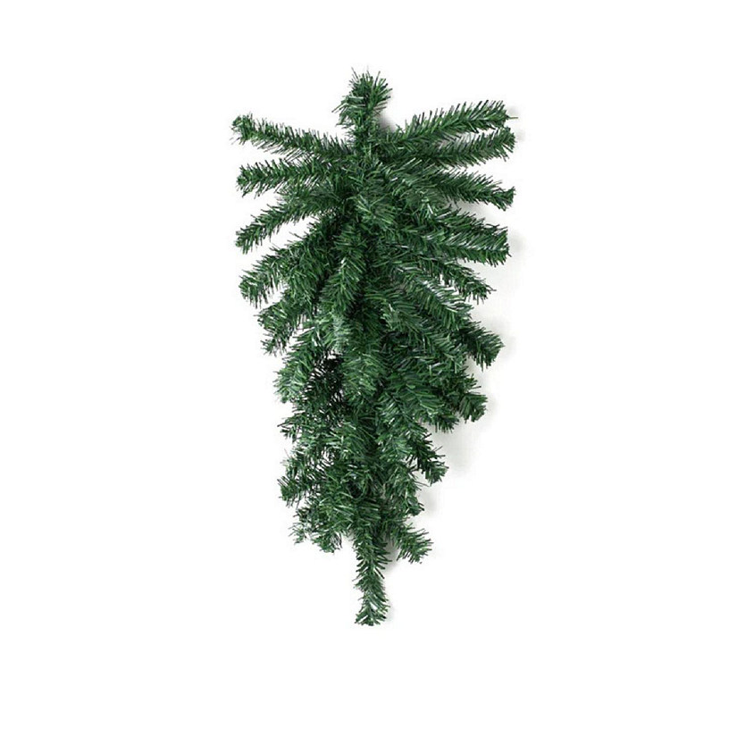 24" Pine Teardrop Swag, 55 Tips: Two-Tone Green Image