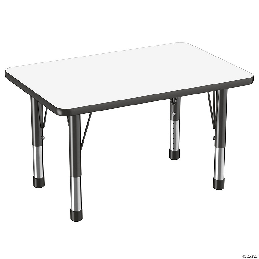 24" Proper 36" Rectangle DryErase Activity Table with Adjustable