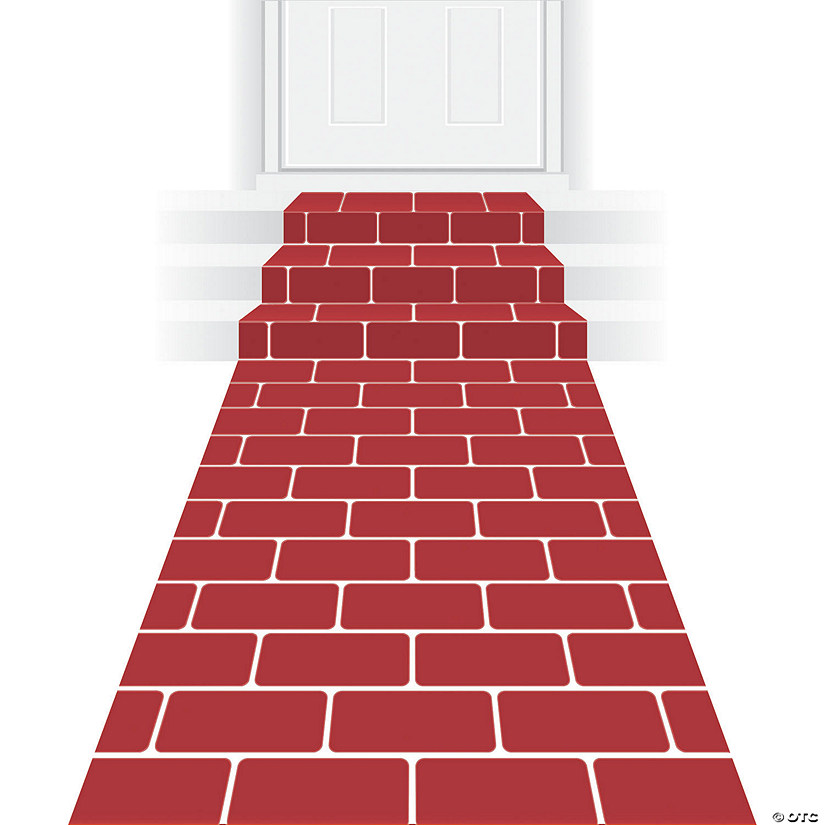 24" x 10 Ft. Red Brick Polyester Aisle Runner Image