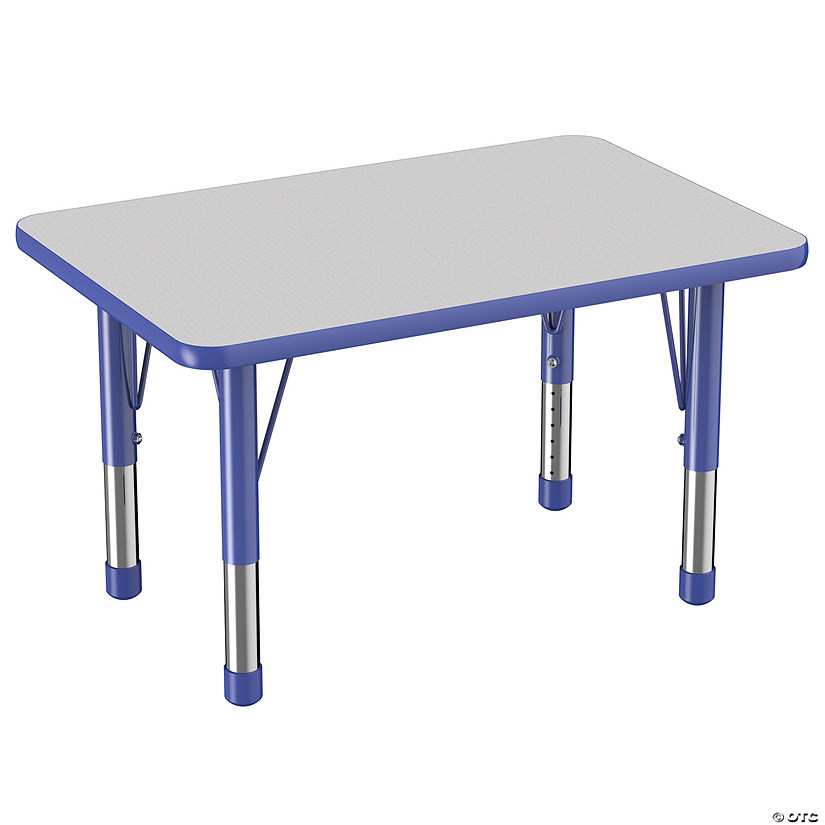 24" x 36" Rectangle T-Mold Activity Table with Adjustable Chunky Legs Image