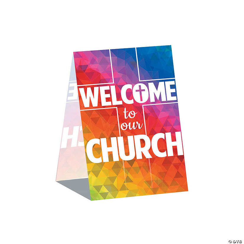 24" x 36" Welcome to Our Church A-Frame Sign Image