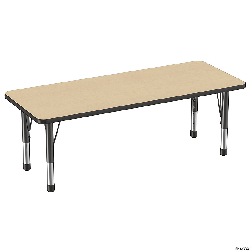 24" x 60" Rectangle T-Mold Activity Table with Adjustable Chunky Legs Image