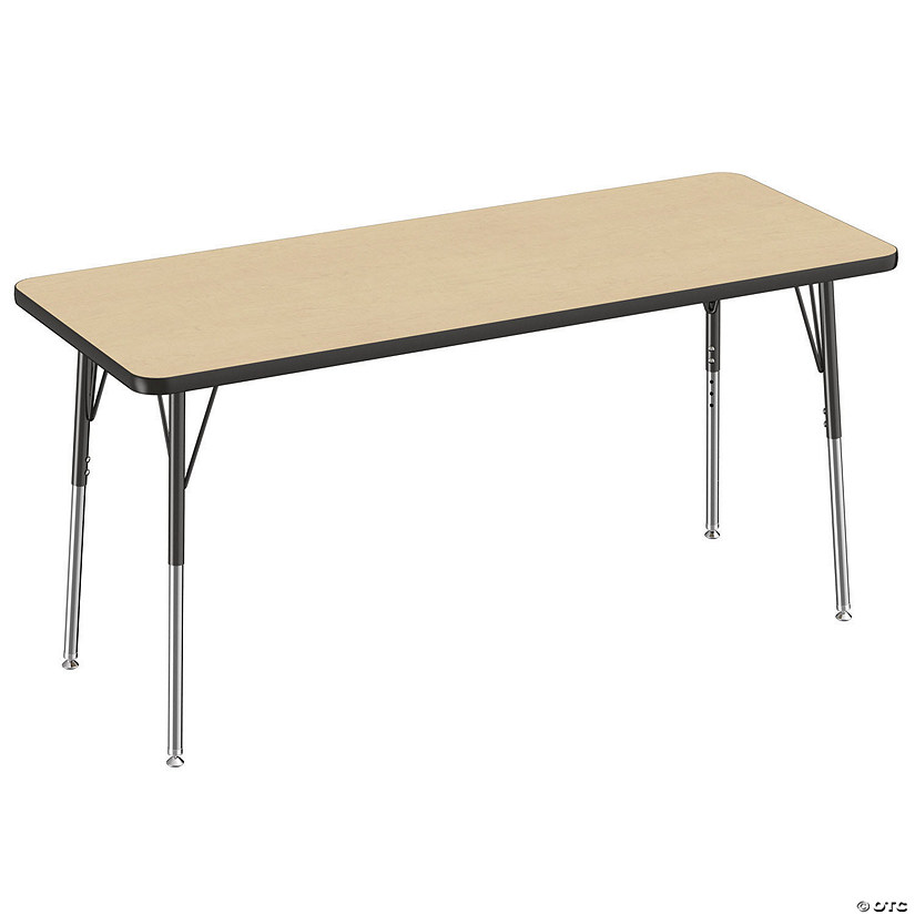 24" x 60" Rectangle TMold Activity Table with Adjustable Standard
