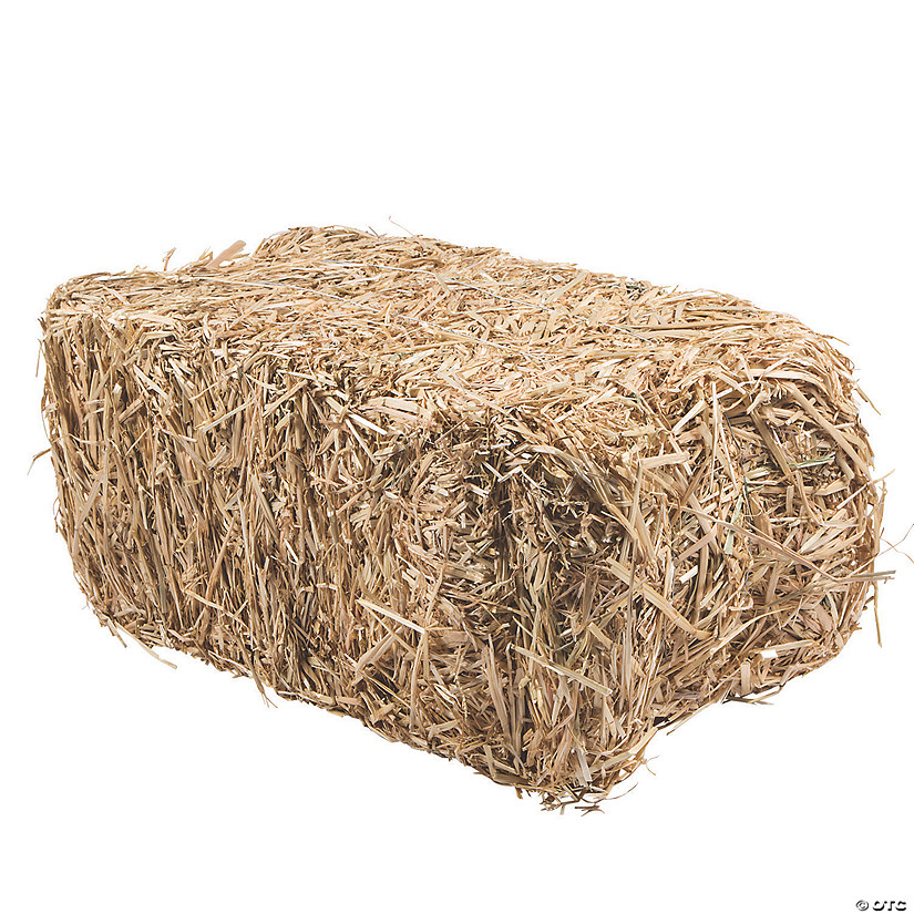 24" x 9 1/2" FloraCraft&#174; Decorative Straw Hay Bale Block Image