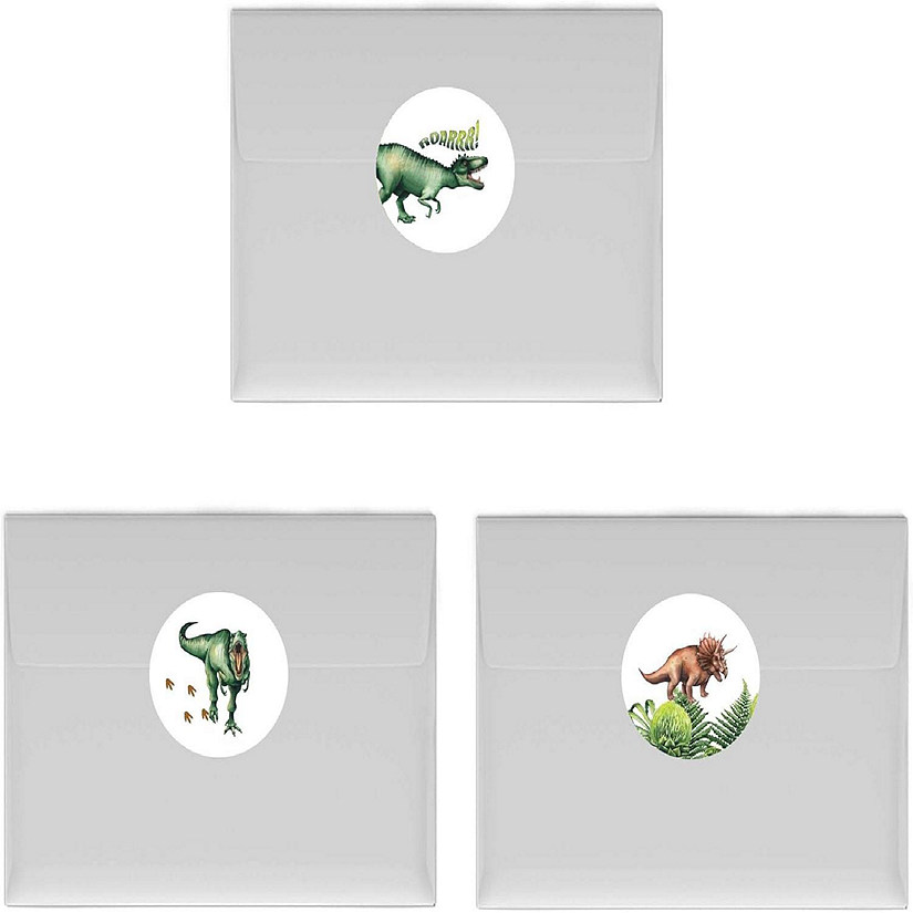 240Pcs 6 Dinosaurs Theme Stickers Image