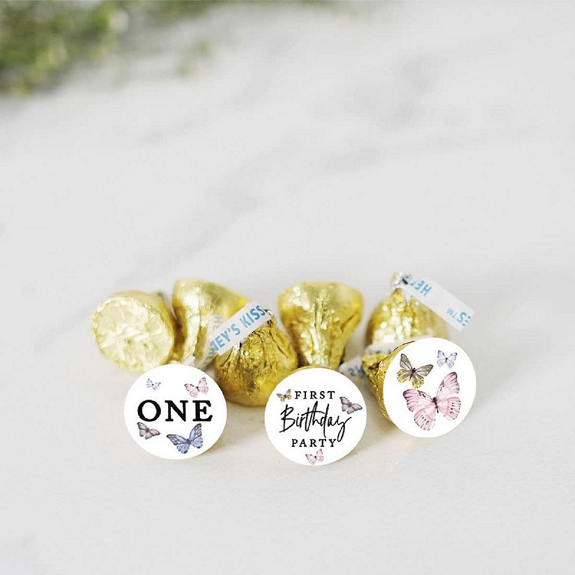 240PCS Butterfly Birthday Stickers Image