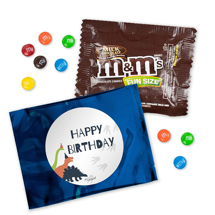24ct Dinosaur Birthday Candy M&M's Party Favor Packs (24ct) - Milk Chocolate - by Just Candy Image