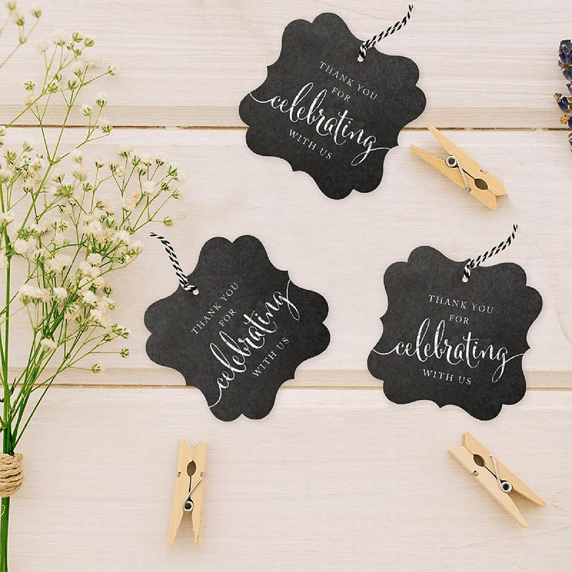 24PK Chalkboard Thank You Gift Tags Image